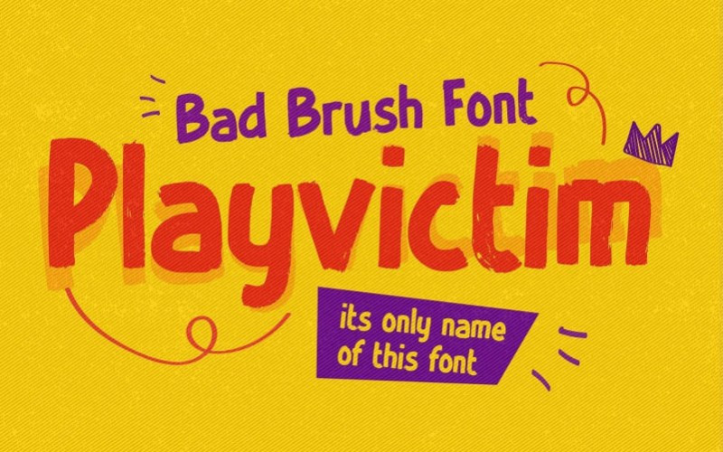 PLAYVICTIM Display Font