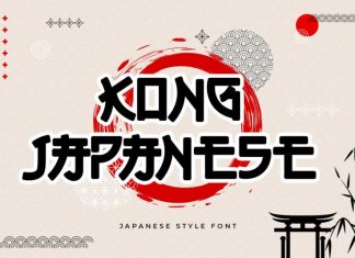 Kong Japanese Display Font