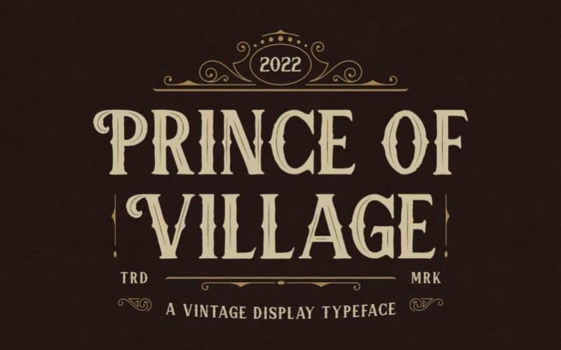 Prince Of Village Display Font