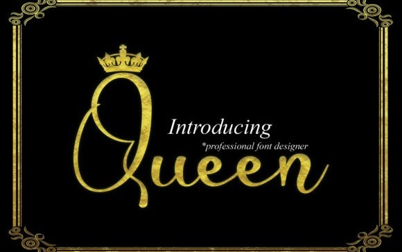 Queen Script Font