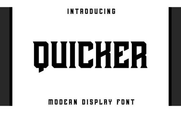 Quicker Display Font