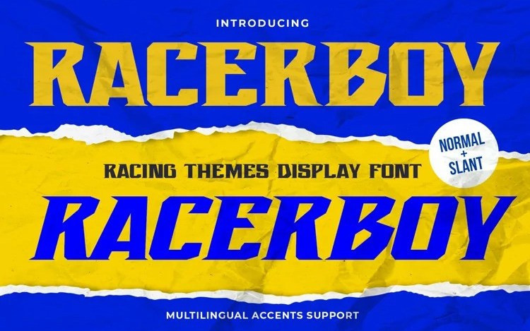 Racerboy Display Font