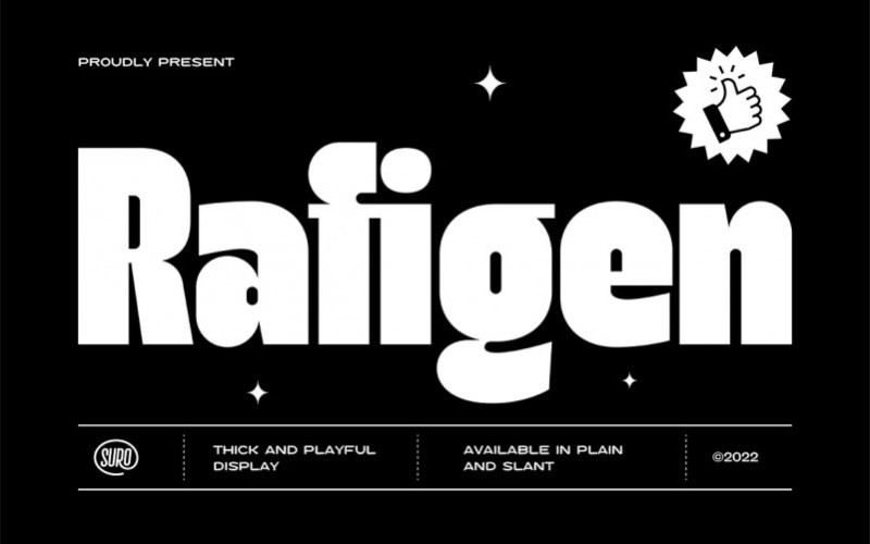 Rafigen Display Font