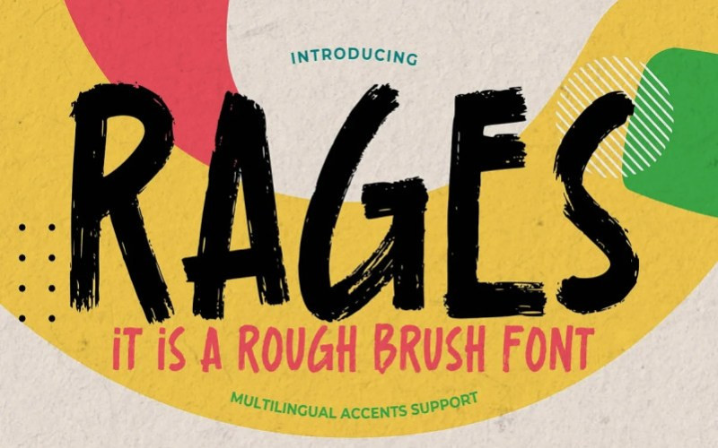 Rages Brush Font