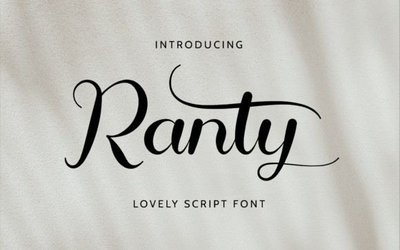 Ranty Calligraphy Font