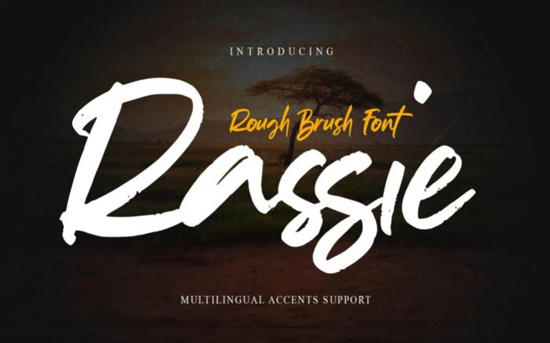 Rassie Brush Font