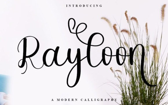 Rayloon Calligraphy Font