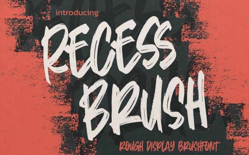 Recess Brush Font