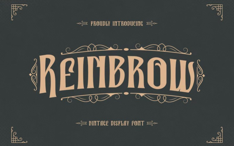 Reinbrow Display Font