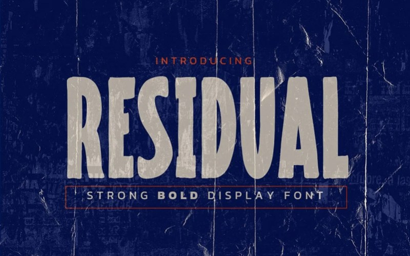 Residual Display Font