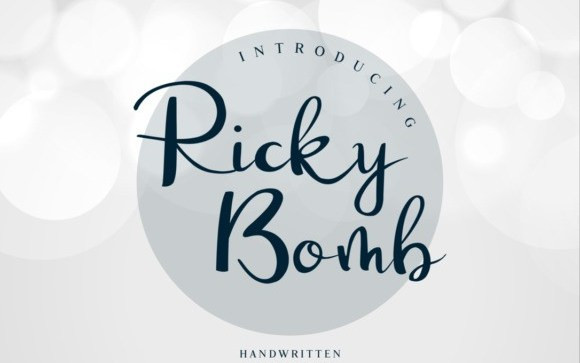 Ricky Bomb Script Font