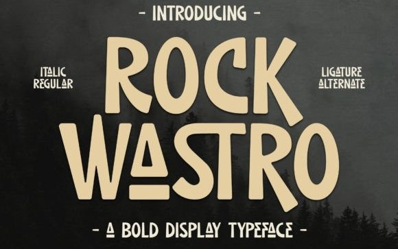 ROCK WASTRO Display Font