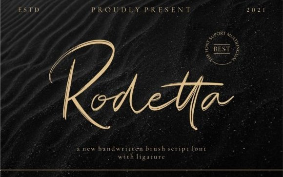 Rodetta Brush Font