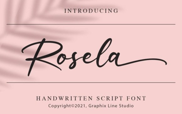 Rosela Script Font