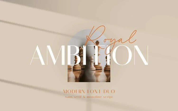 Royal Ambition Font Duo