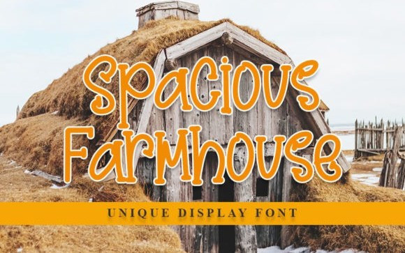 Spacious Farmhouse Display Font