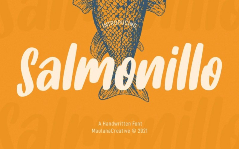 Salmonillo Script Font