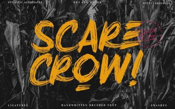 Scare Crow Brush Font