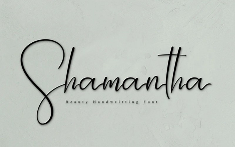 Shamantha Handwritten Font