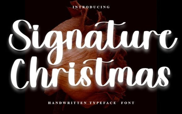 Signature Christmas Script Font