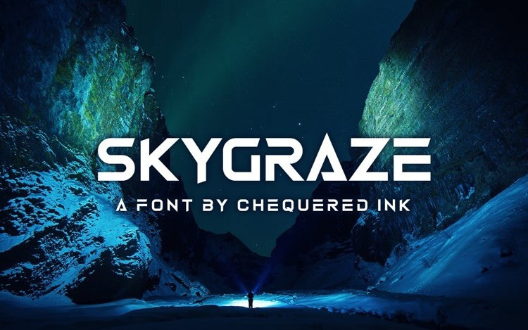 Skygraze Display Font