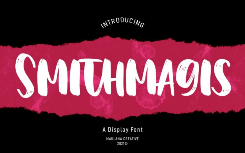 Smithmagis Brush Font