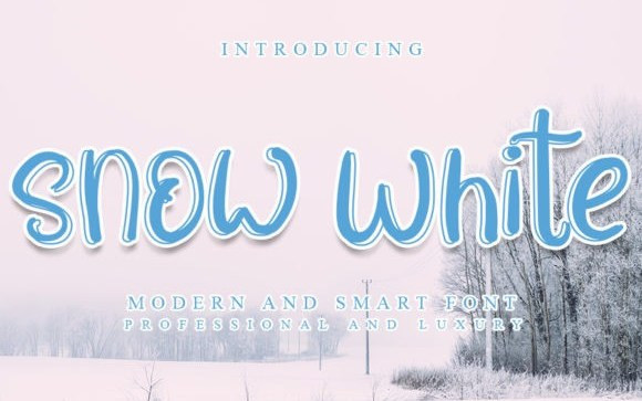 Snow White Display Font