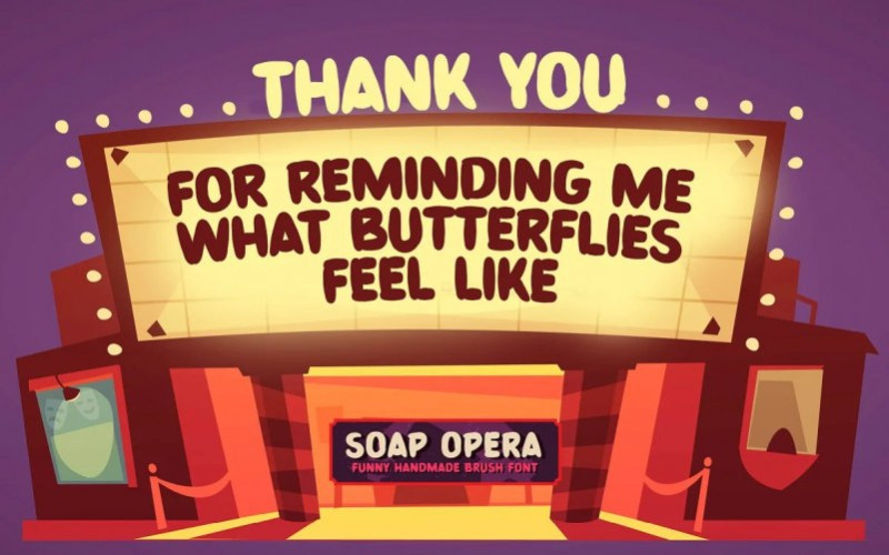 Soap Opera Display Font