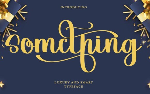 Something Script Font