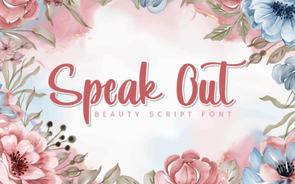 Speak Out Script Font