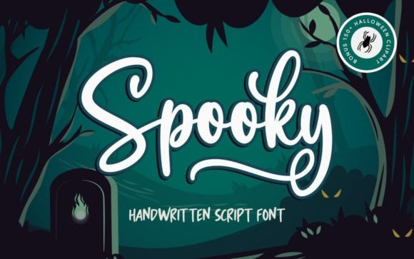 Spooky Script Font