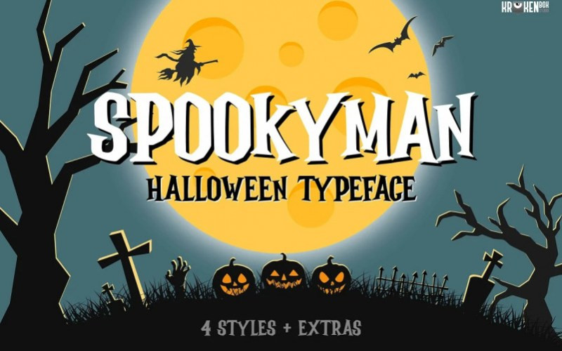 Spookyman Display Font