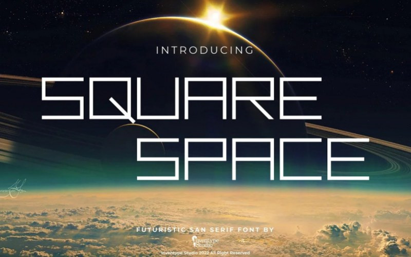 Square Space Display Font