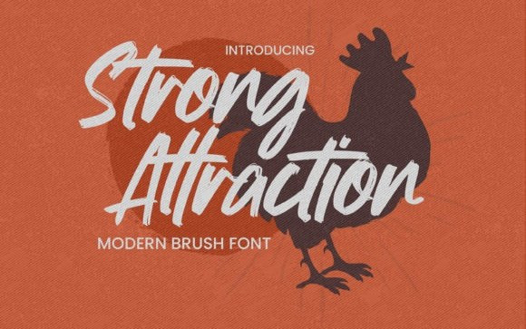 Strong Attraction Brush Font