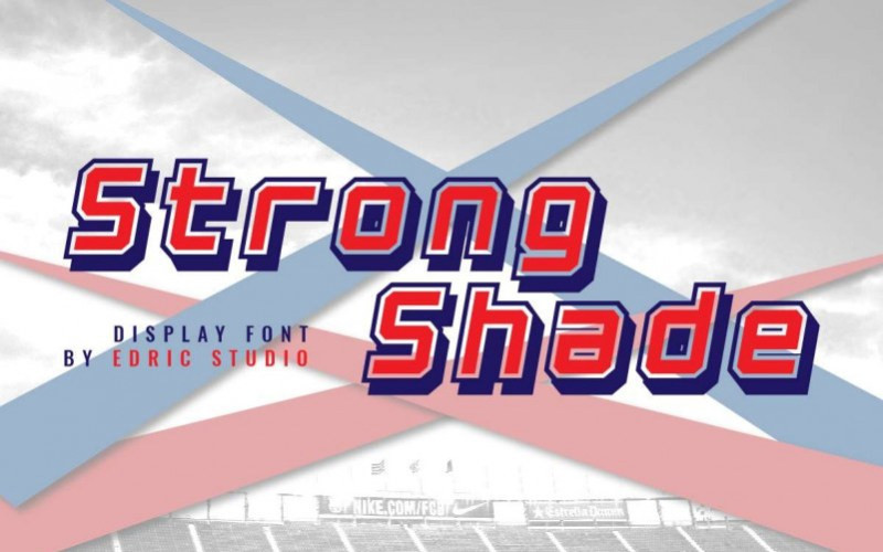 Strong Shade Display Font