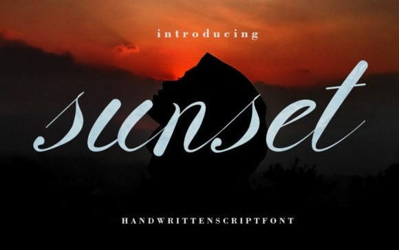 Sunset Script Font