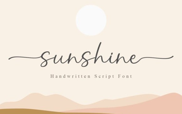 Sunshine Calligraphy Typeface