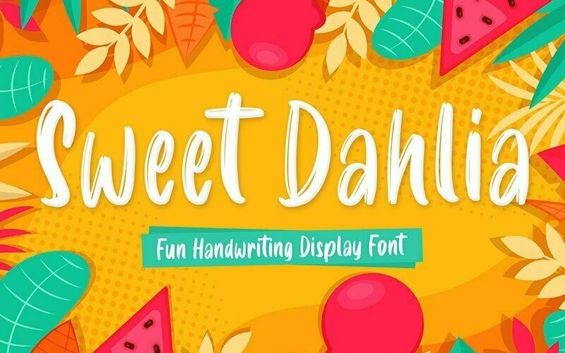 Sweet Dahlia Brush Font