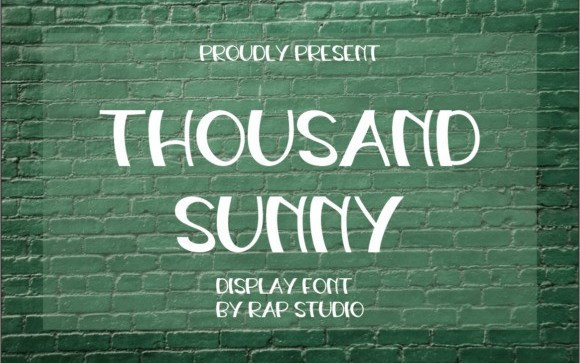 THOUSAND SUNNY Display Font