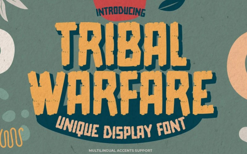 Tribal Warfare Display Font