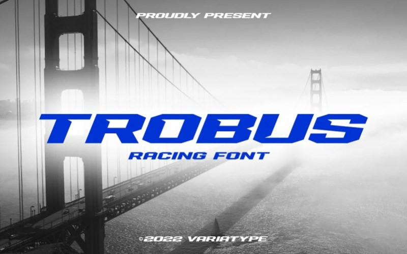 Trobus Display Font