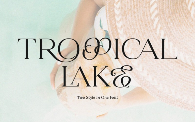 Tropical Lake Serif Font