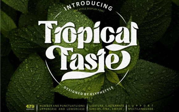 Tropical Taste Display Font