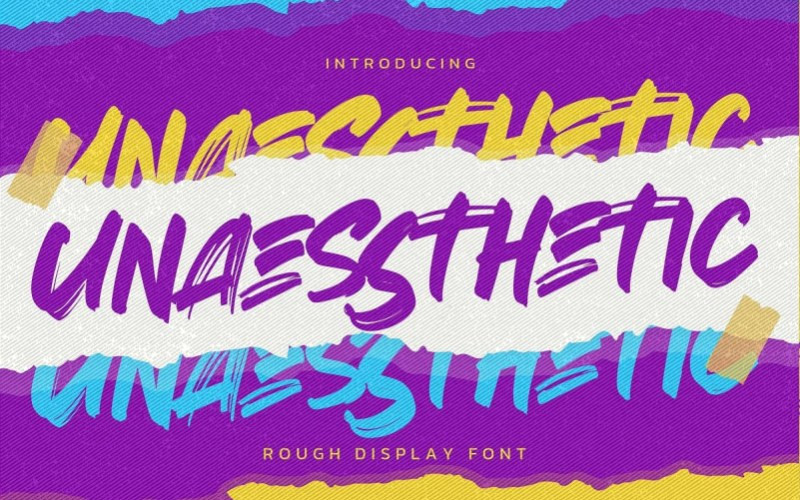 Unaessthetic Brush Font