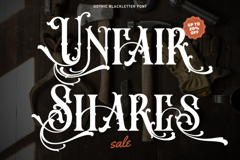 Unfair Shares Blackletter Font