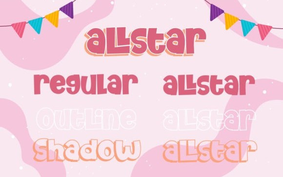 We Are Allstar Display Font