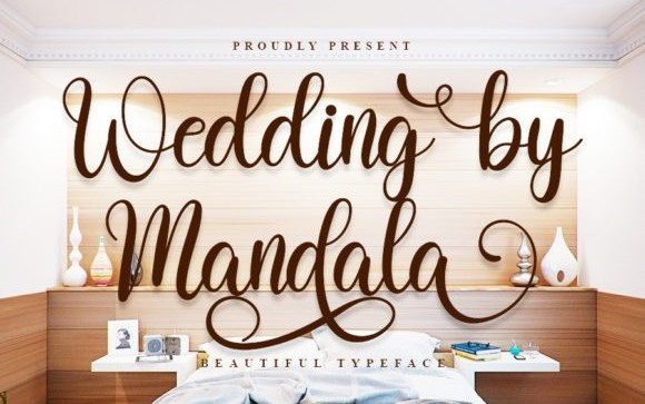 Wedding By Mandala Script Font