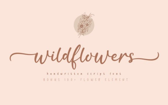 Wildflower Calligraphy Font