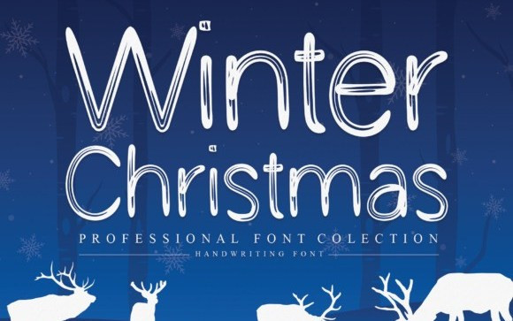 Winter Christmas Display Font