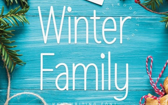 Winter Family Display Font